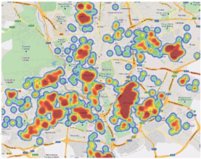 Zonas de Madrid con mayor concentración de pisos de menos de 100.000 euros.