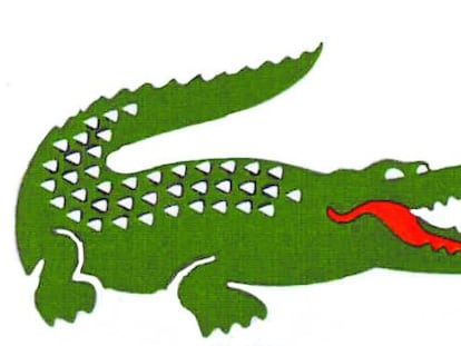 El logo de Lacoste.
