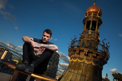 Dani Martín, el 14 de octubre, posando en la azotea de un hotel del centro de Madrid.