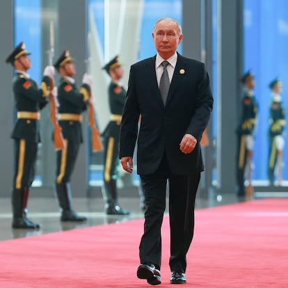 HANDOUT - 01 September 2025, China, Tianjin: President of Russia Vladimir Putin arrives at the 25th Heads of State Council meeting of the Shanghai Cooperation Organization (SCO) Photo: ---/Kremlin/dpa - ATTENTION: editorial use only and only if the credit mentioned above is referenced in full
01/09/2025 ONLY FOR USE IN SPAIN