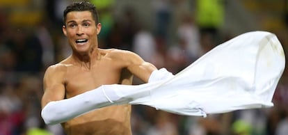 Cristiano celebra la victoria.