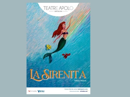 Cartel de 'La Sirenita, Tributo Musical', en junio en el Teatre Apolo de Barcelona