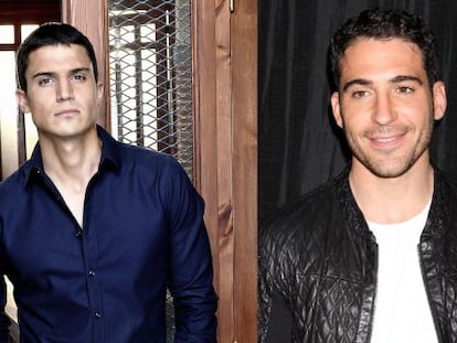 Los actores &Aacute;lex Gonz&aacute;lez y, a la derecha, Miguel &Aacute;ngel Silvestre. 