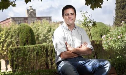 Uriel Bertran este miércoles, delante del Parlament.