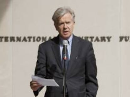 El portavoz del Fondo Monetario Internacional (FMI), Gerry Rice. EFE/Archivo