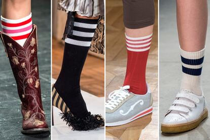 Los calcetines deportivos se cuelan en la temporada que viene de mano de Anna Sui, Antonio Marras, Undercover y Band of Outsiders.