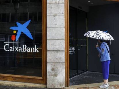 Una oficina de CaixaBank, en Valencia.