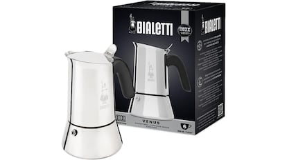 Vista de la cafetera Bialetti con descuento en Amazon.