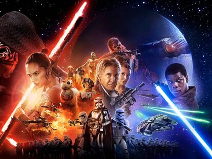 Una imagen de 'Star Wars: El despertar de la Fuerza', la película más vista en Europa en 2015.