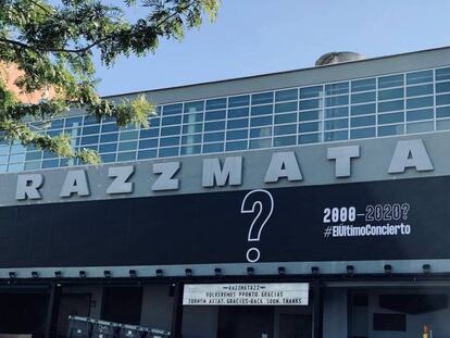 La sala Razzmatazz de Barcelona, tancada.