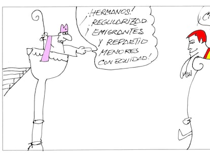 Peridis: “Hermanos, repartid menores con equidad”