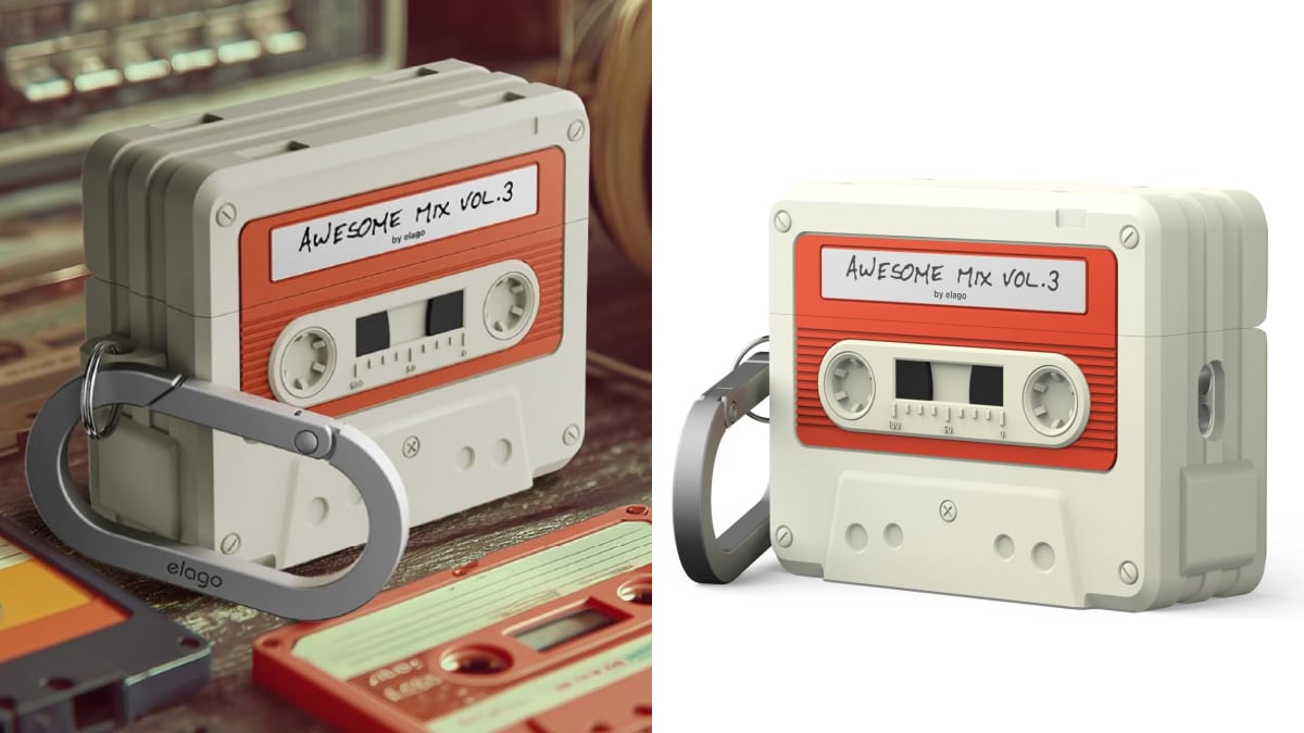 Funda de casete retro confeccionada en silicona suave de calidad prémium.