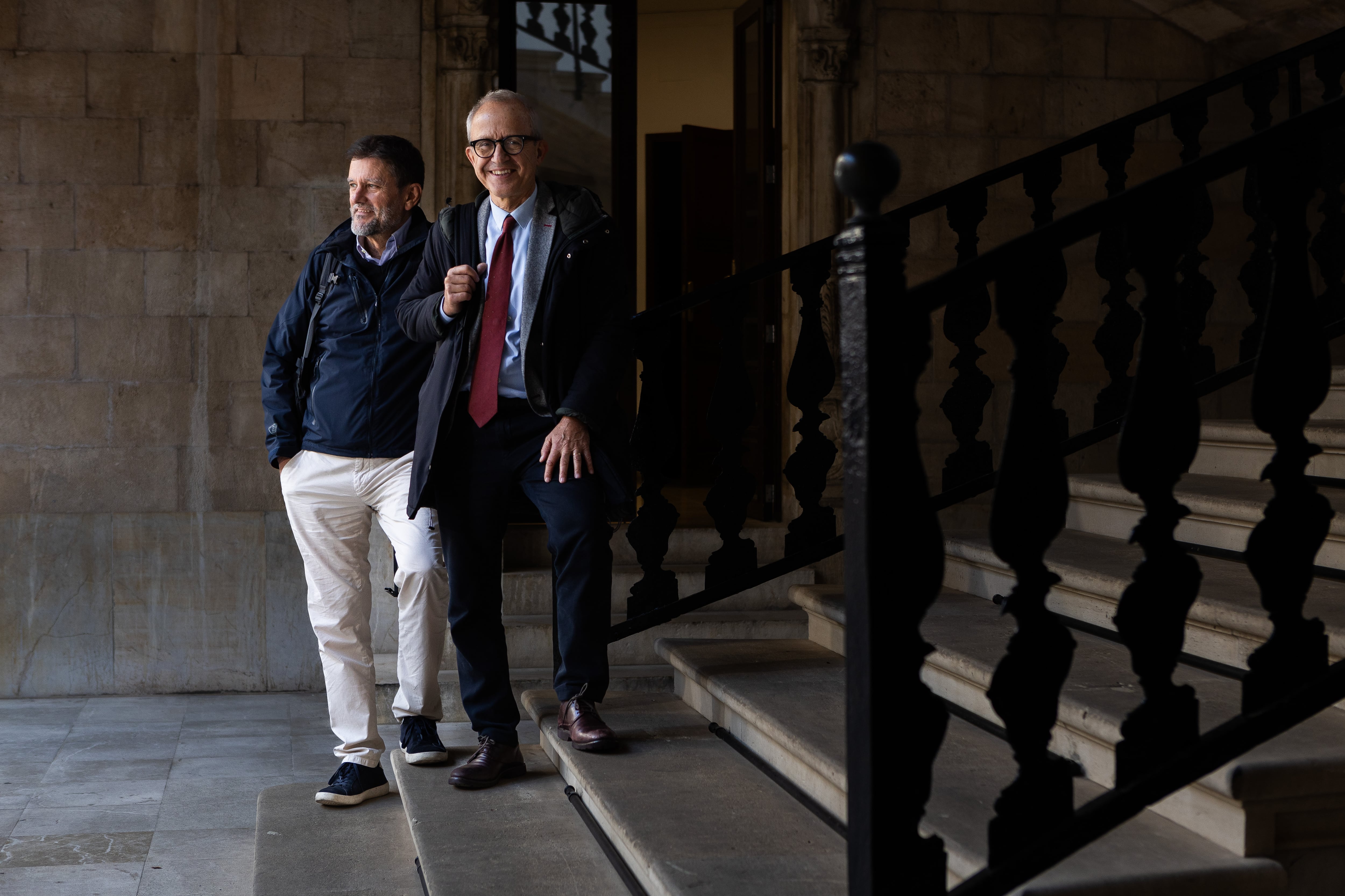 Antoni Oliver y Joan Agustí, jueces de la sala de lo social del Tribunal Superior de Justicia de las Islas Baleares, a finales de noviembre.