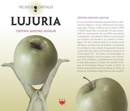 Cubierta del libro 'Lujuria', de Cristina Sánchez Aguilar, en la editorial PPC.