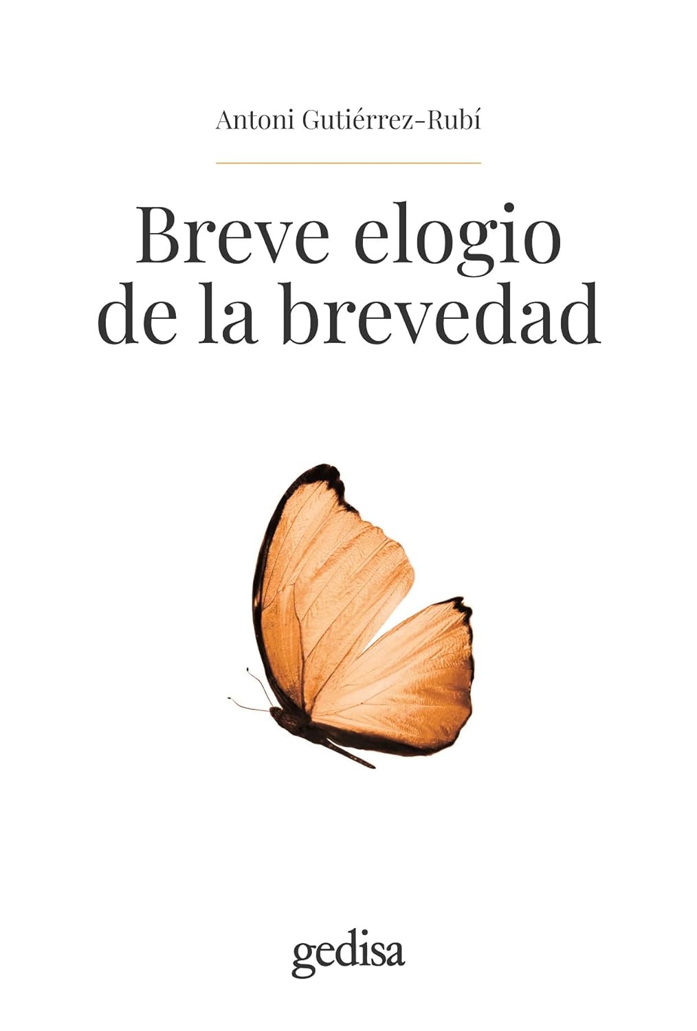 Portada de 'Breve elogio de la brevedad', de Antoni Gutiérrez-Rubí