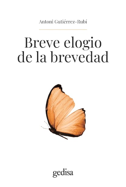 Portada de 'Breve elogio de la brevedad', de Antoni Gutiérrez-Rubí