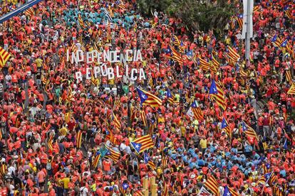 Manifestación de la Diada el pasado 11 de septiembre. 