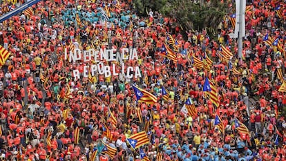 Manifestación de la Diada el pasado 11 de septiembre. 