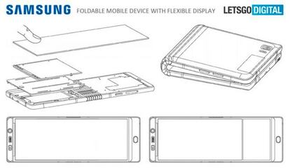 La pantalla del Samsung Galaxy X sería la primera completamente flexible