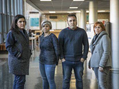 De izq.a dcha., los profesores asociados valencianos Anna Diaz [ha dejado recientemente de serlo] Yolanda Lifante, Pablo Lluch y Alicia Martí.