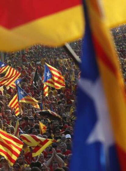 Manifestación de la Diada, el pasado 11 de septiembre.