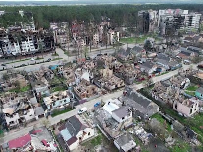 Vídeo | Las imágenes de dron de la destrucción de Irpin