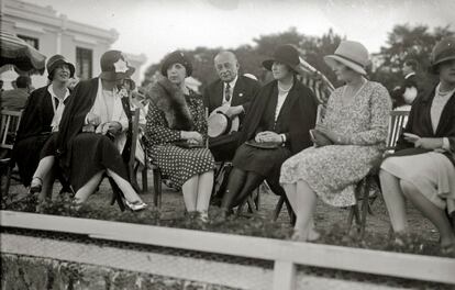 El general Miguel Primo de Rivera en al Campo de Tiro de Ulia, en San Sebastián, en 1928.