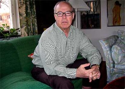 Hans Blix, fotografiado en su apartamento de Estocolmo.