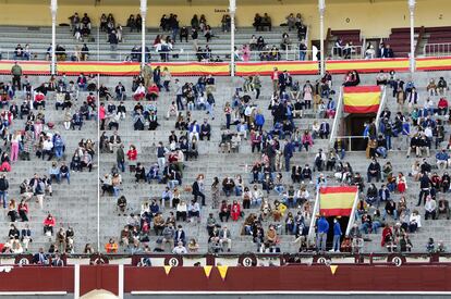 Los tendidos de Las Ventas, durante la corrida del 2 de mayo.