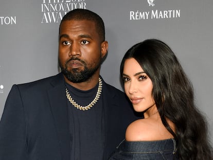 Kanye West y Kim Kardashian en una entrega de premios en noviembre de 2019, en Nueva York.