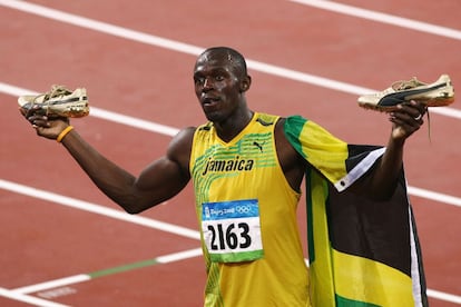Usain Bolt, 6 veces medalla de oro olímpica, y dueño del récord del mundo de los 100 metros lisos: 9,58 segundos.