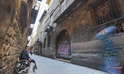 El Palau Cervelló del carrer Montcada, a Barcelona, per on podria ampliar-se el Museu Picasso.