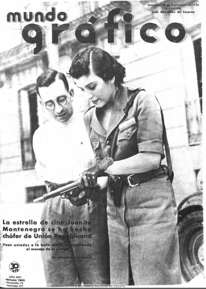 El 18 de julio de 1936, escribe Fernández Casado, terminó la vida nocturna en España durante tres años, y los sindicatos y partidos colectivizaron bares, restaurantes y grandes albergues, mientras el bar Chicote centrifugaba putas, corresponsales y trotamundos. En Sevilla, moros y jefes rifeños obedecían al general faccioso Queipo de Llano, que emplazó una pieza de artillería frente al hotel Inglaterra para ahuyentar al gobernador, el alcalde y la clientela roja. En la imagen, portada de la revista Mundo Gráfico, con el hotel Ritz de Madrid, al fondo.