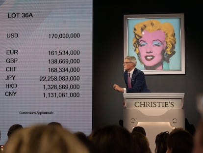 La obra 'Shot Sage Blue Marilyn' de Andy Warhol es la obra de arte por la que más se ha pagado, fueron 195 millones de dólares en 2022.