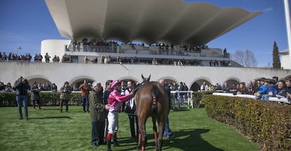 Carrera de caballos en el Hipódromo de la Zarzuela la pasada primavera.