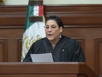 Lenia Batres en la Suprema Corte, el 4 de enero en Ciudad de México.
