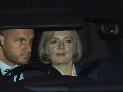 La primera ministra británica, Liz Truss, este lunes en Londres.