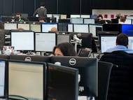 Sala de tesorería de BBVA.