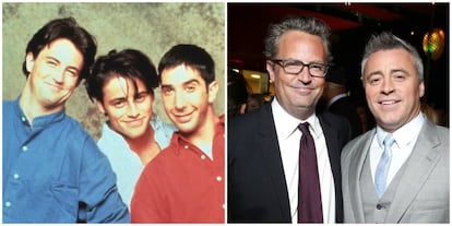 Los chicos también forjaron una gran amistad entre ellos y, aunque la conservan, no ha sido tan habitual verlos juntos como ocurre con las chicas del grupo. Matt Leblanc, Joey en la serie, contó en 2016 que los seis siguen siendo muy amigos y quedan de vez en cuando, aunque él a quien suele ver más a menudo es a Matthew Perry, Chandler, su mejor amigo en la serie. “Le quiero mucho. Podemos estar años sin vernos que cuando lo hacemos es como si no hubiera pasado el tiempo. Compartir 10 años en un mismo edificio sin ventanas hizo que nos conociéramos muy bien”, dijo Leblanc en 2016 sobre su último encuentro con Perry.