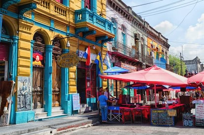 Barrio de La Boca, en Buenos Aires.