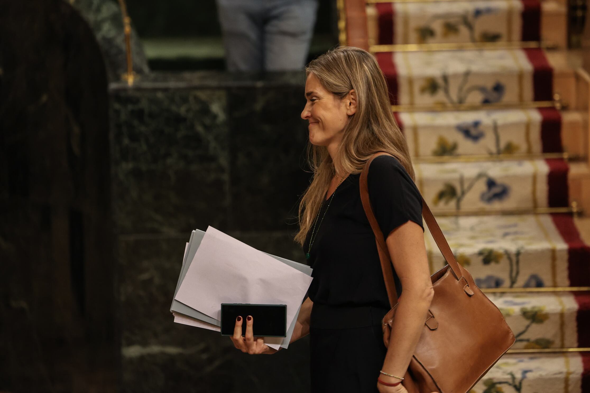 La vicepresidenta tercera y ministra para la Transición Ecológica, Sara Aagesen, en el Congreso de los Diputados.