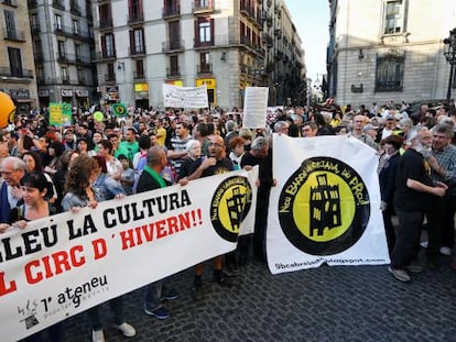 La manifestación reunió a diferentes reivindicaciones sociales