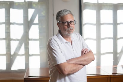 Mijaíl Shishkin, escritor ruso, fotografiado en la Residencia de Estudiantes de Madrid. 