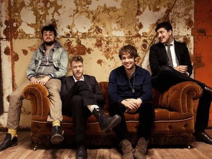 La banda brit&aacute;nica de &#039;folk&#039; Mumford &amp; Sons.