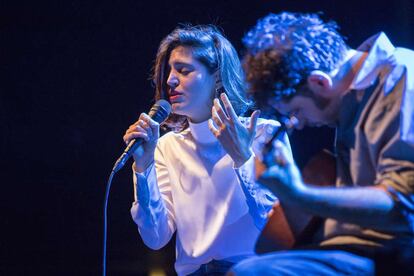 Maria Arnal y Marcel Bagés, el pasado abril en el Teatro Apolo de Barcelona.