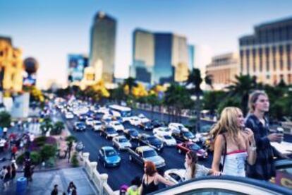 La Strip, la principal avenida de Las Vegas.