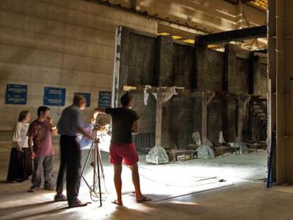 Instalaciones de la Ciudad de la Luz en una jornada de puertas abiertas en agosto de 2012.