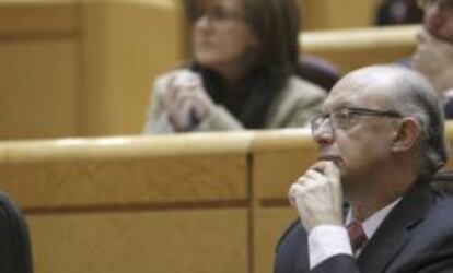 El ministro de Hacienda, Cristóbal Montoro, durante