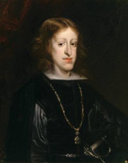 Carlos II" (hacia 1680), de Juan Carreño de Miranda, óleo sobre lienzo de la colección del Museo del Prado.
