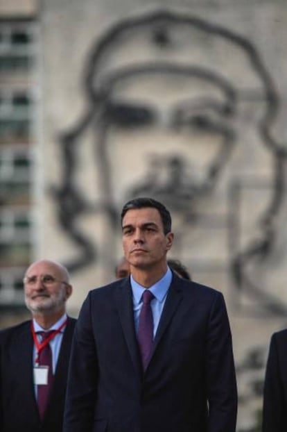 Sánchez, durante su visita a La Habana.